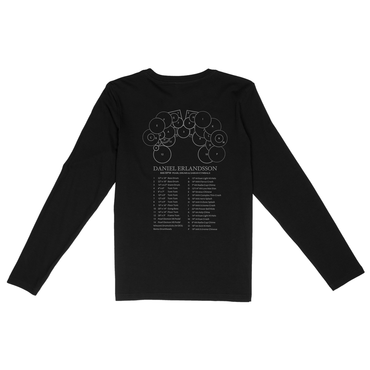 666 BPM DRUMSPEC LONGSLEEVE